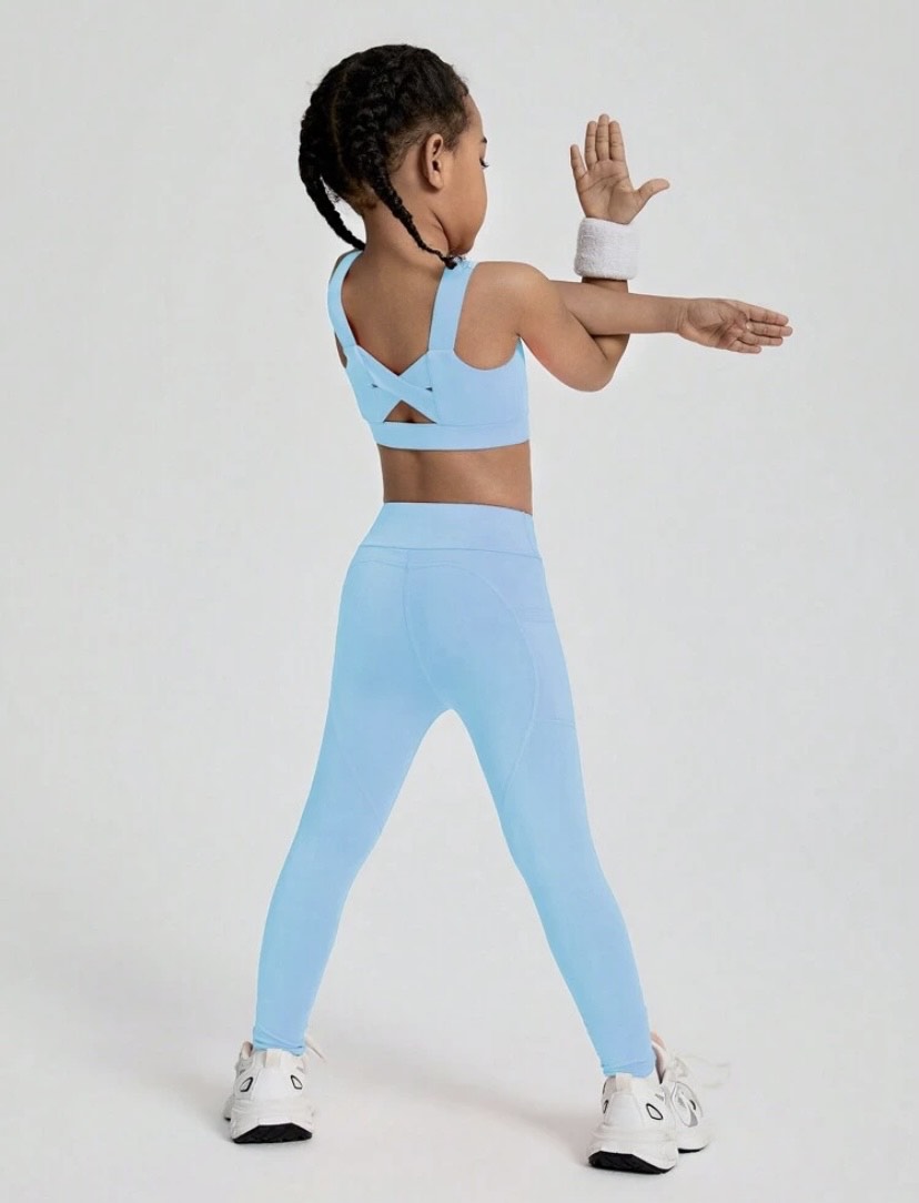 Baby Blue Criss Cross