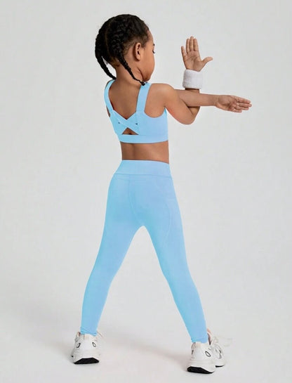 Baby Blue Criss Cross