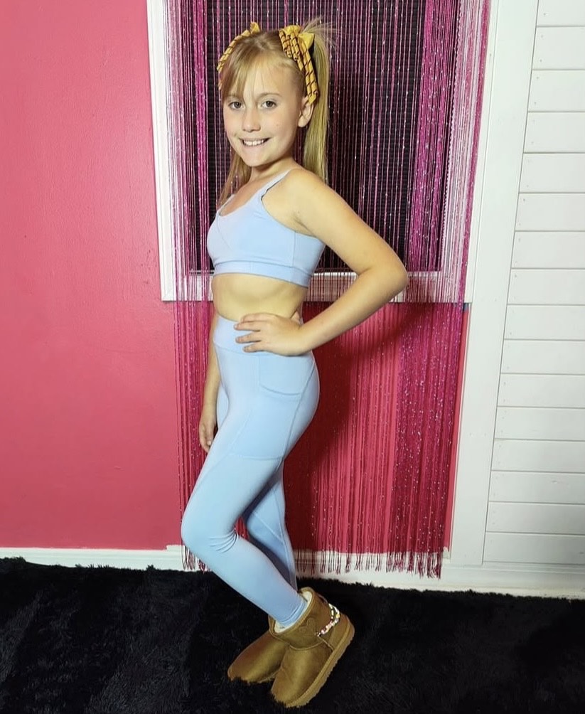 Baby Blue Criss Cross