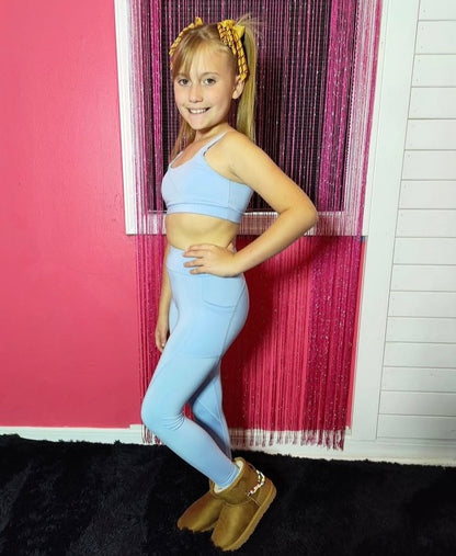 Baby Blue Criss Cross